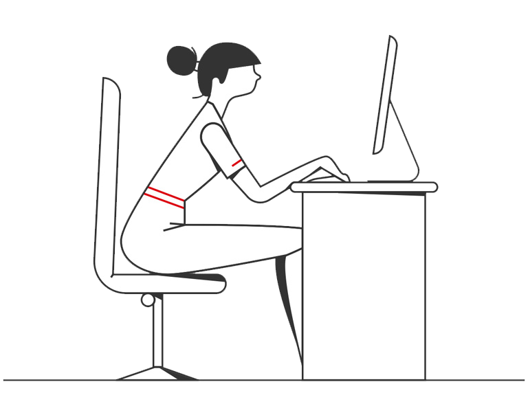 Woman accessing HSBC Business Banking Help Desk on her desktop computer Woman accessing HSBC Business Banking Help Desk on her desktop computer